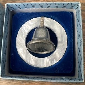 vintage WEB pewter teething ring